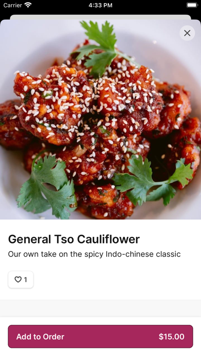 Saffron To Go iPhone screenshot 3 - Food & Drink app