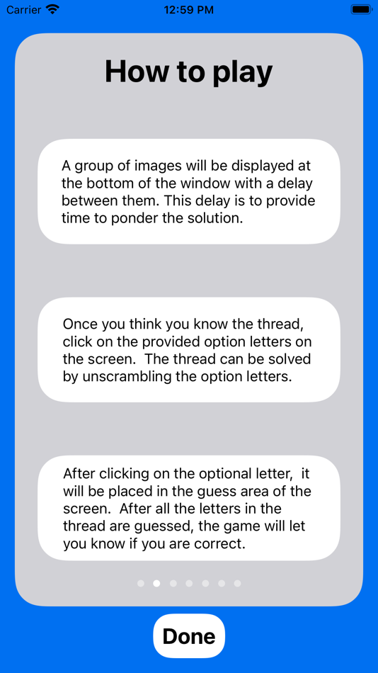 #2. Common Thread Game (iOS) 由: Dogfish Technologies, LLC