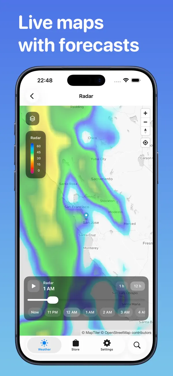 #2. Weather Bot: Alerts and Radar (iOS) بواسطة: LionsApp di Nallbati Elton