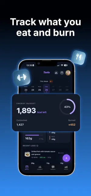 Tavla: AI Fitness Tracker screenshot 2