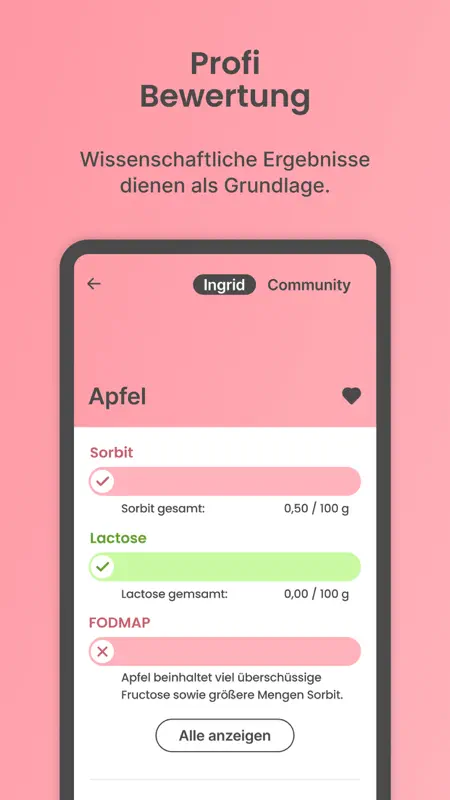 Frag Ingrid: Lebensmittelliste screenshot 2 of 5