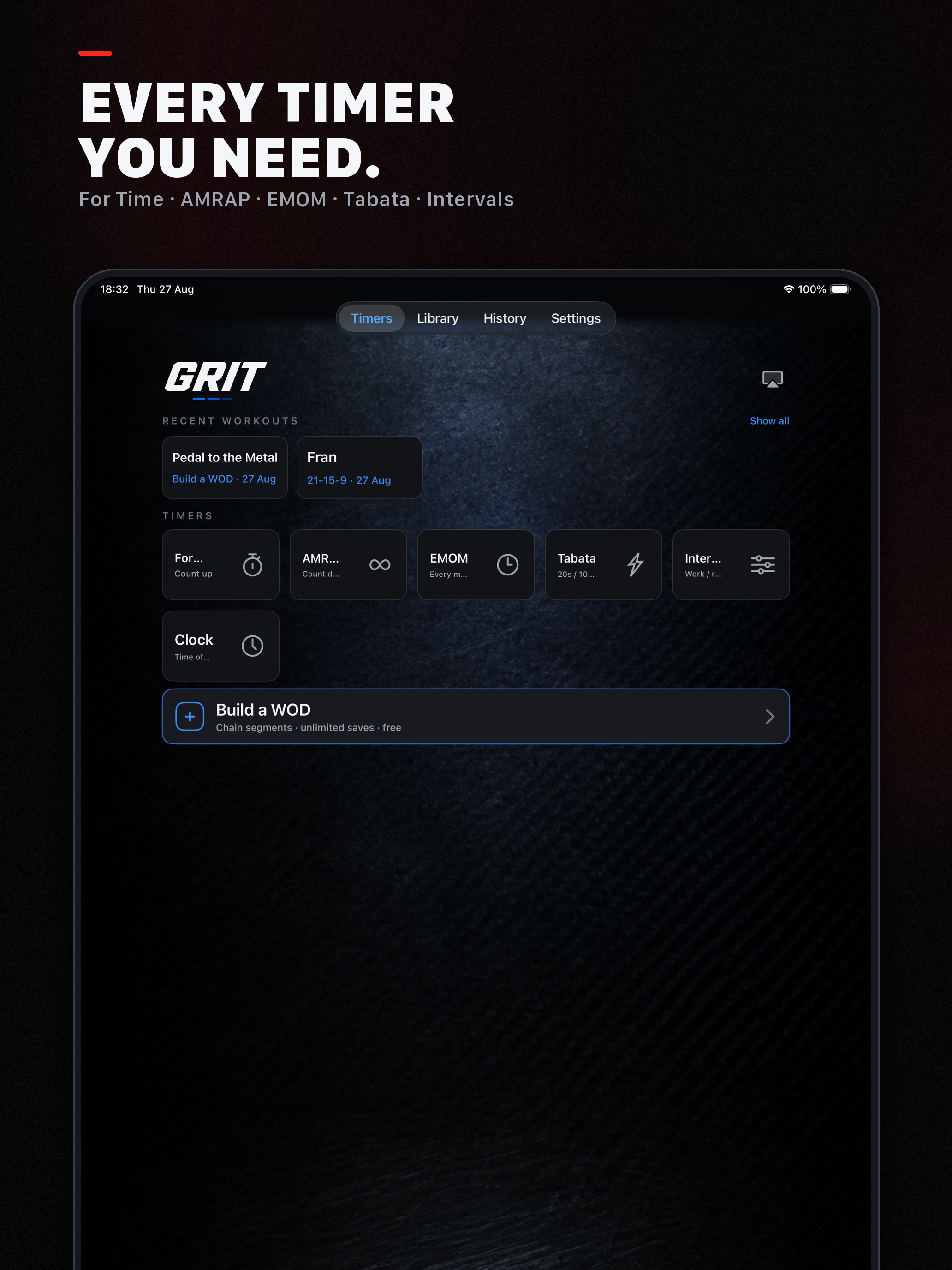 GRIT WOD Timer screenshot 9