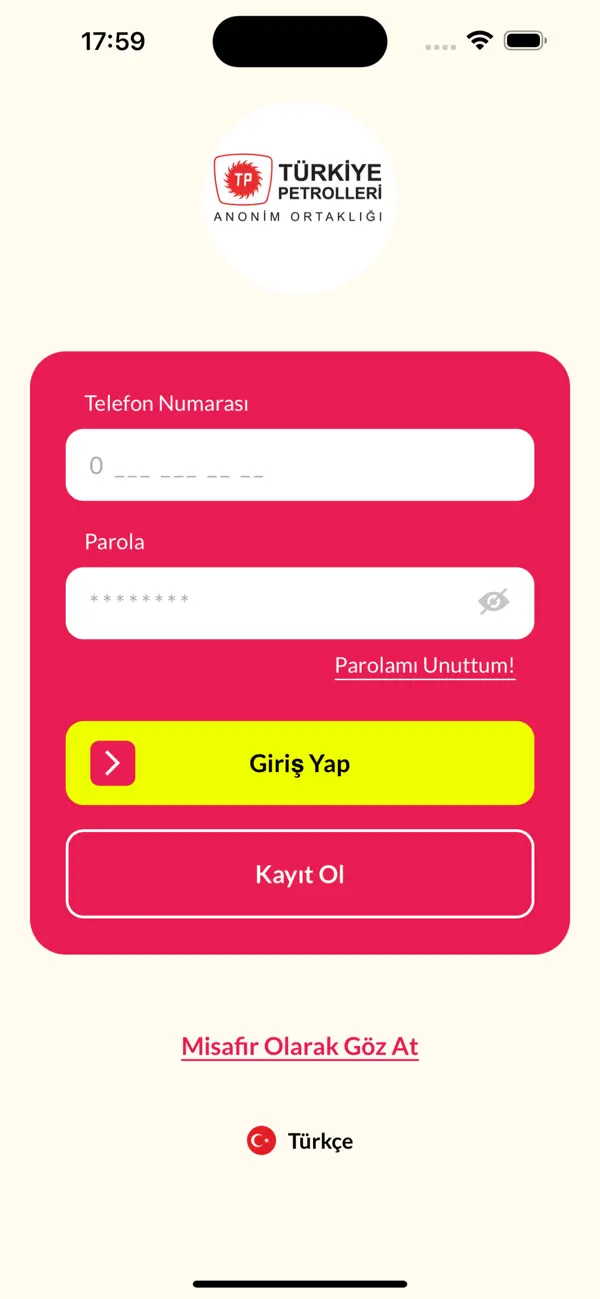 Screenshot #1 pour Türkiye Petrolleri