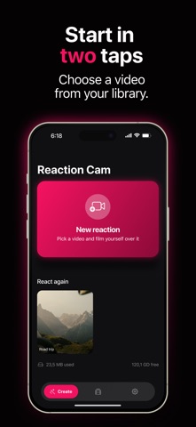 Reaction Cam: Video Duet Maker Screenshot 2 of 4