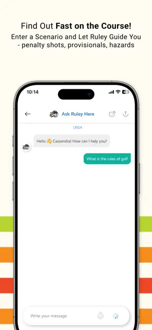 Ruley Golf Rules AI-powered screenshot 4