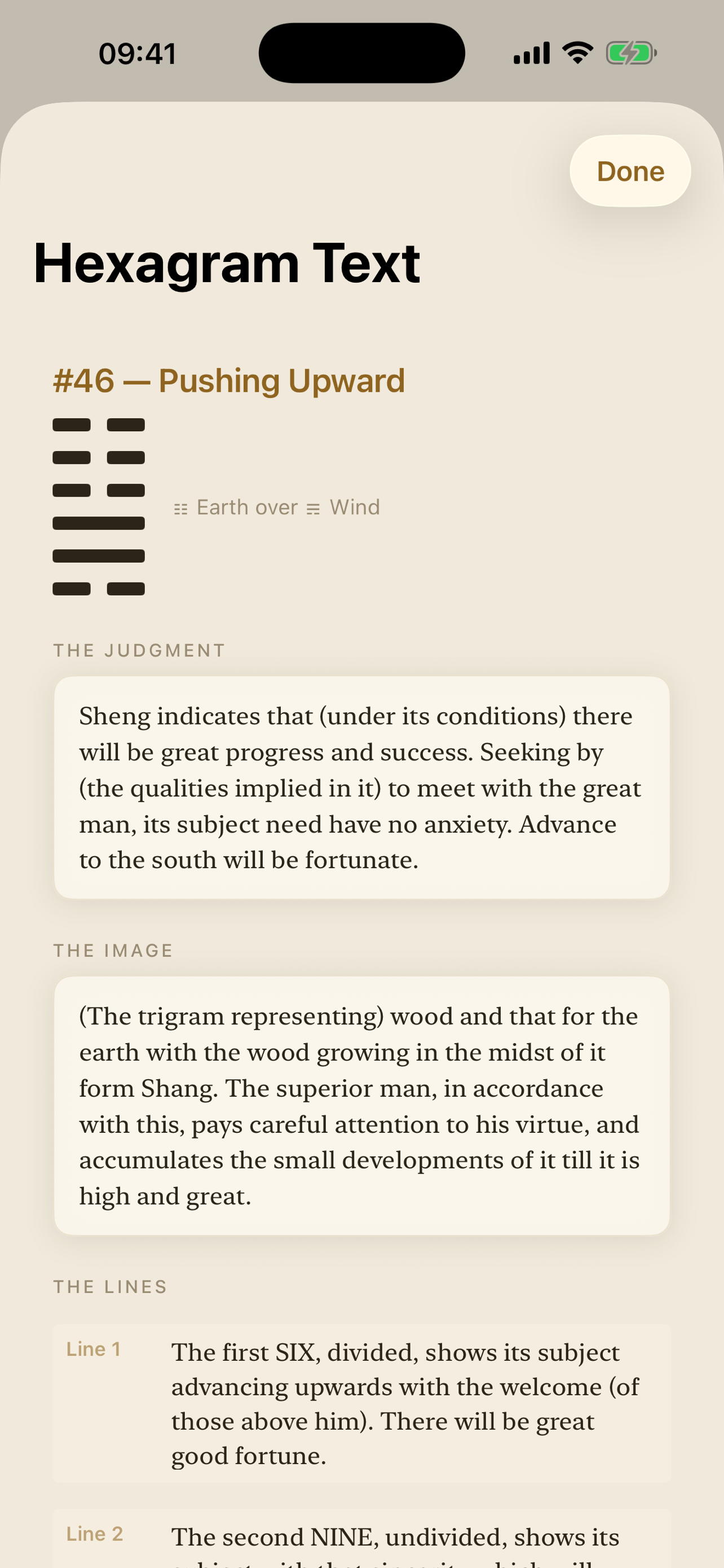 Tenets Oracle: I Ching screenshot 5