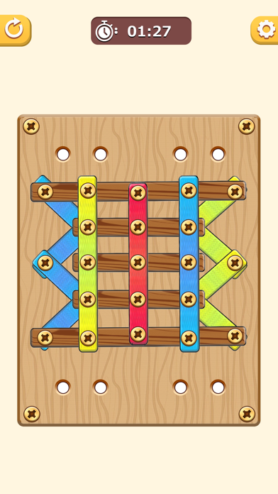 screw puzzle wood nut & bolt Screenshot