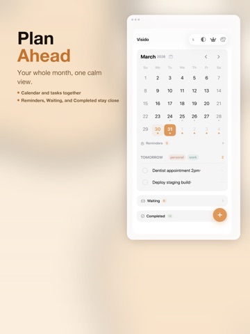 Visido: Floating To-Do List iPad screenshot