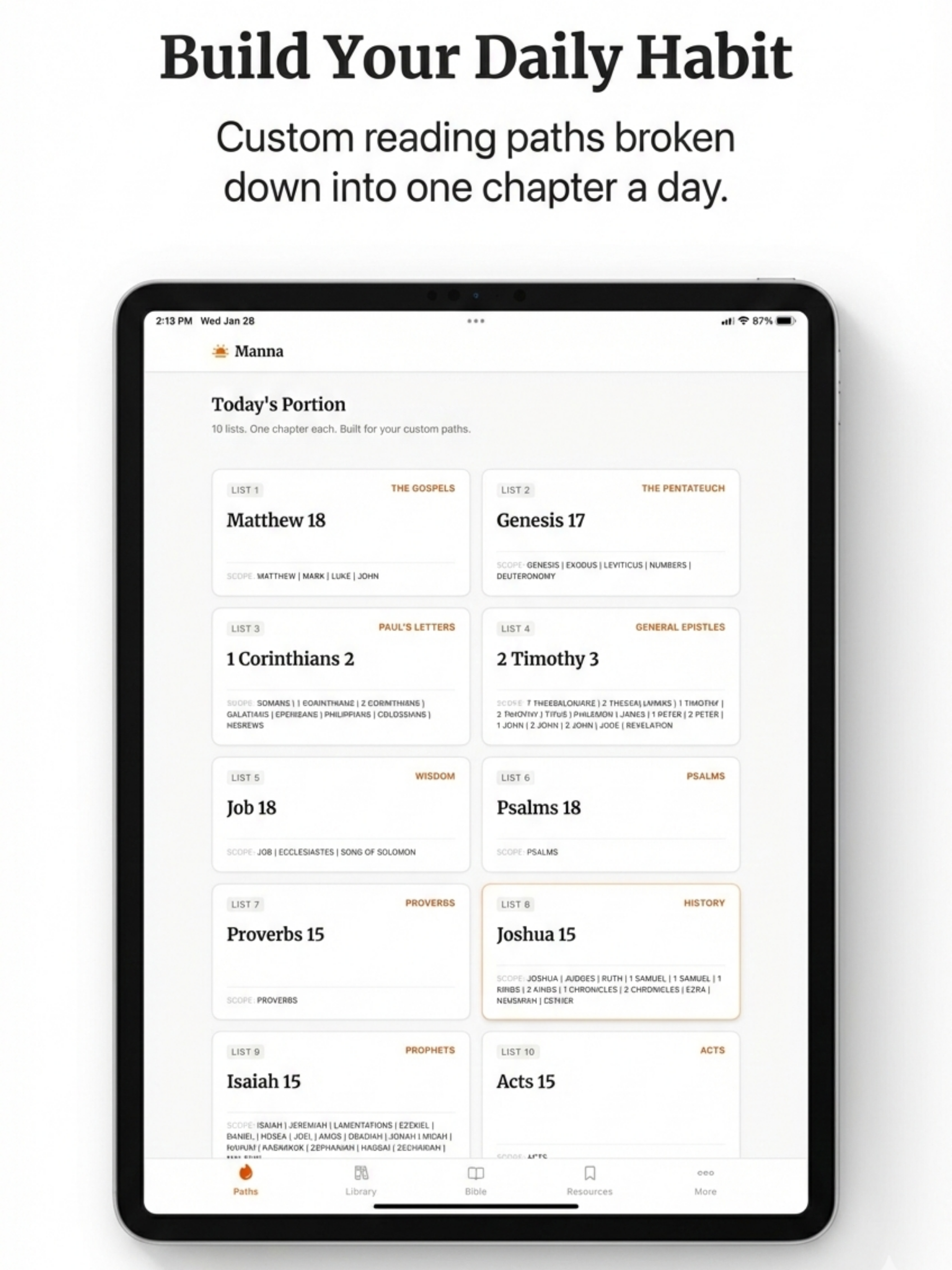 Manna: Bible Reading Plan