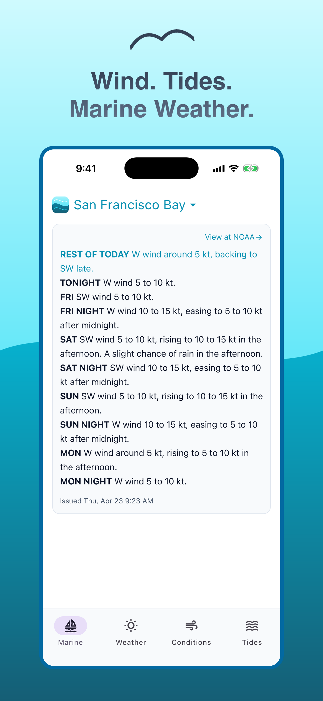Wind & Tides: Marine Forecasts