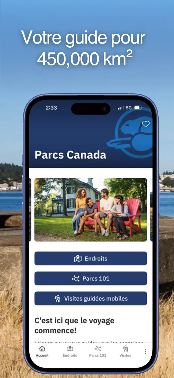Screenshot #1 pour Application Parcs Canada