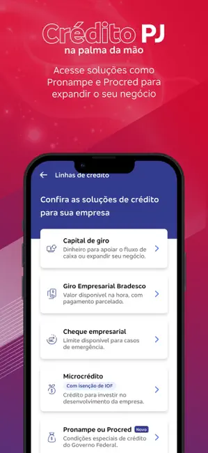 Bradesco Empresas: Conta PJ iPhone screenshot 3