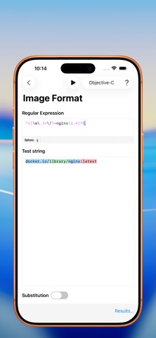 RegExp iPhone screenshot