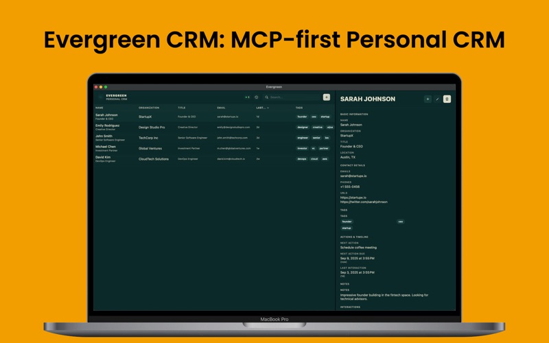 EvergreenCRM app screenshot