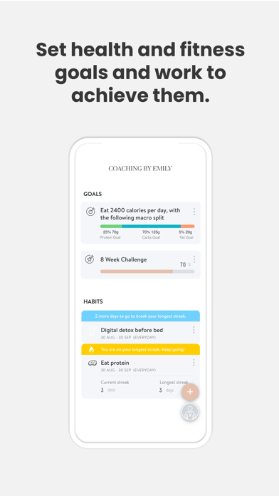 EmBody Health and Coaching Screenshot