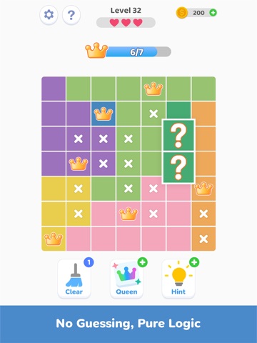 Place Queens - Logic Puzzle iPad screenshot