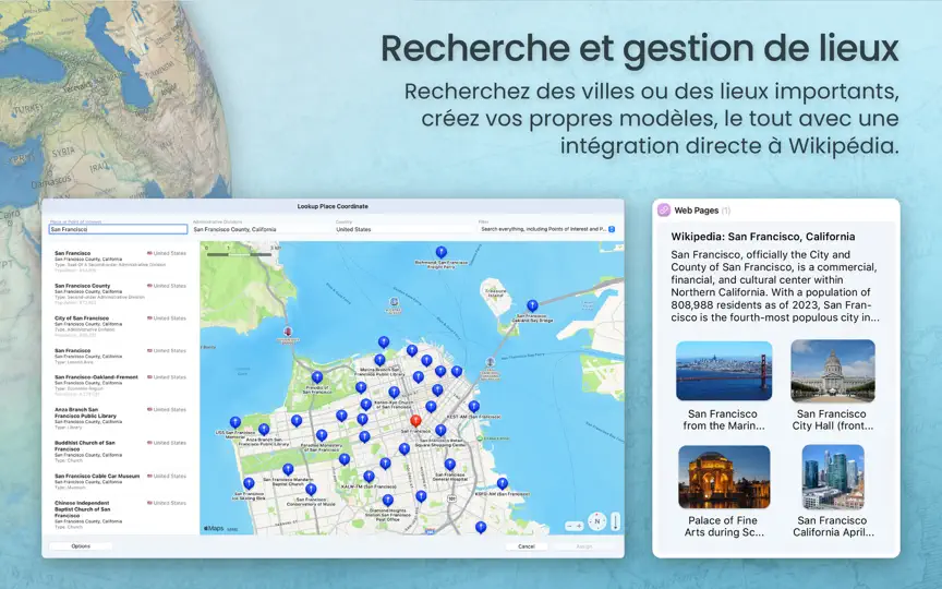 Capture d'écran de MacFamilyTree 11 sur iPhone 6