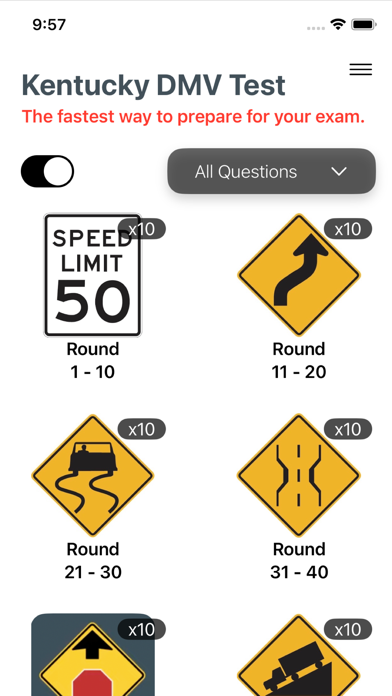 Kentucky DMV Test 2024 Prep Screenshot