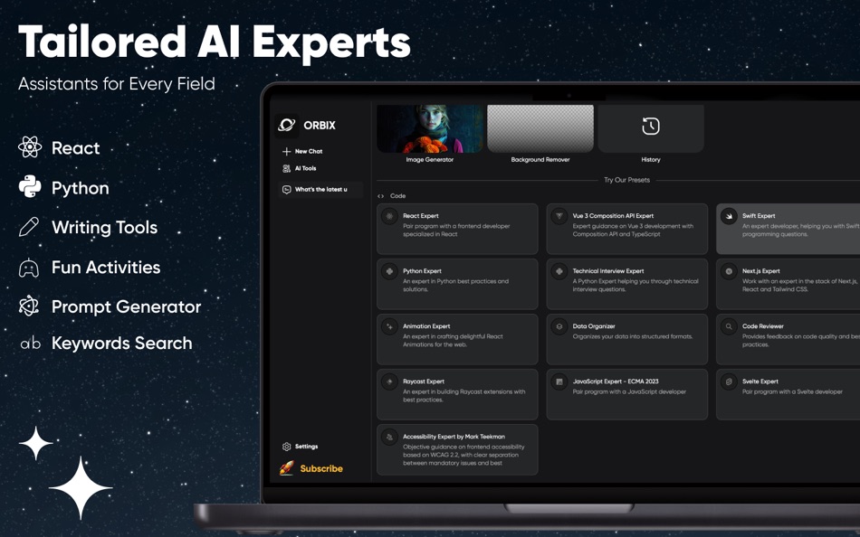 #3. Orbix | Smart AI Companion (macOS) 由: Sami Ullah Zia Subah Sadiq Javaid