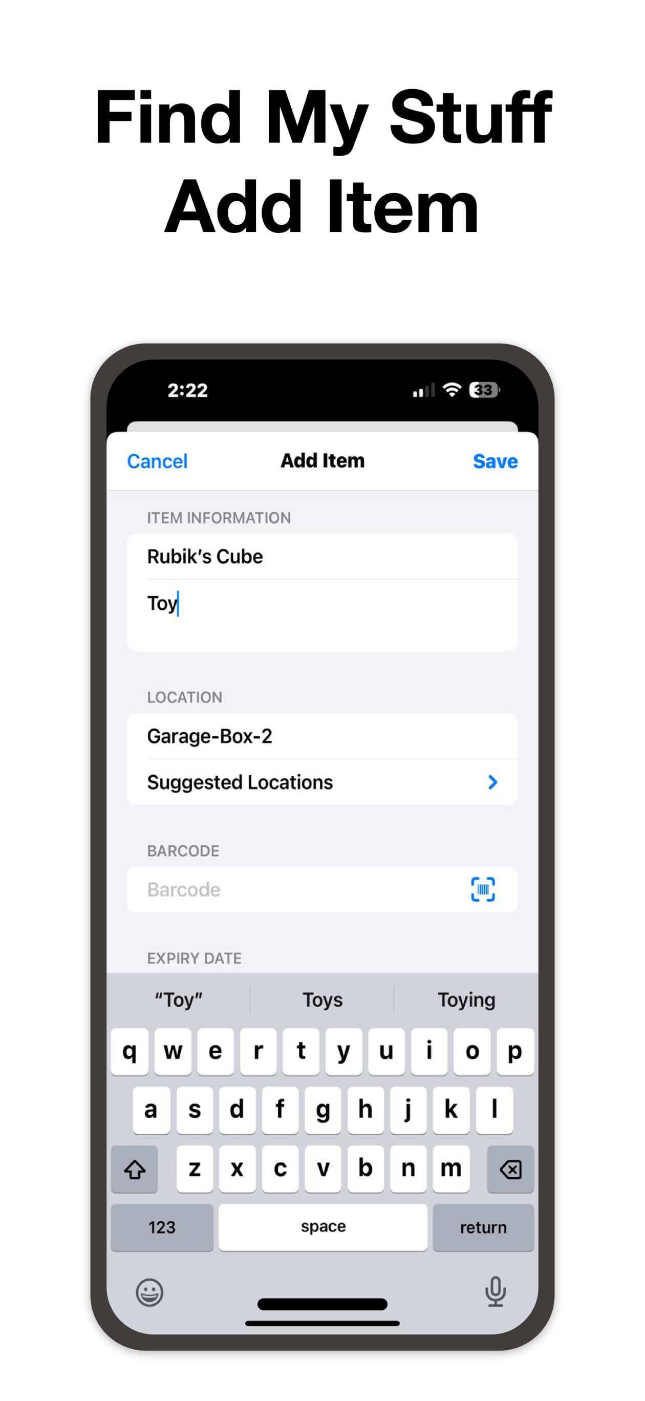 Find My Stuff - Item Locator screenshot 4
