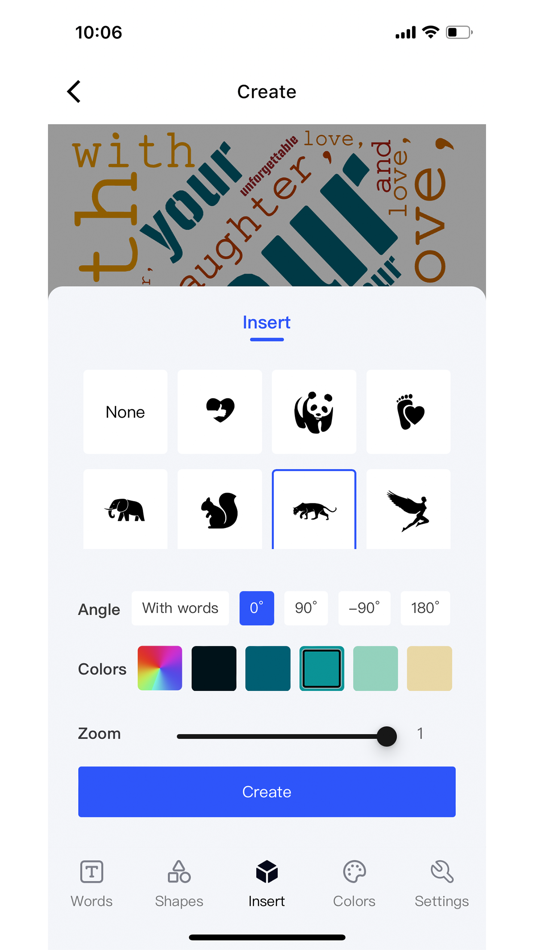 #3. Word2Art (iOS) 由: Wuhan Tufu Technology Co.,Ltd