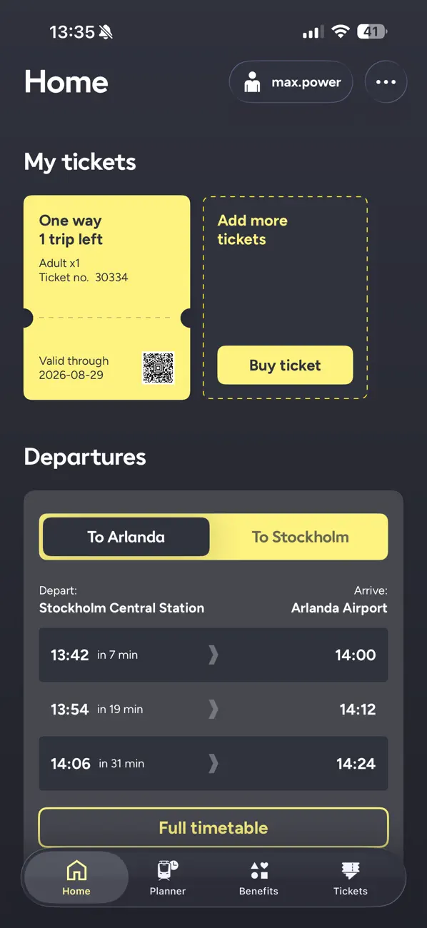 Screenshot #1 pour Arlanda Express