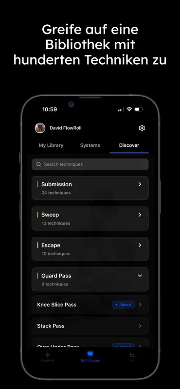 FlowRoll - BJJ Trainingsapp screenshot 5 of 7
