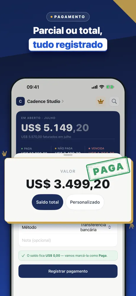 Fatura, Orçamento e Recibo — captura de tela 5