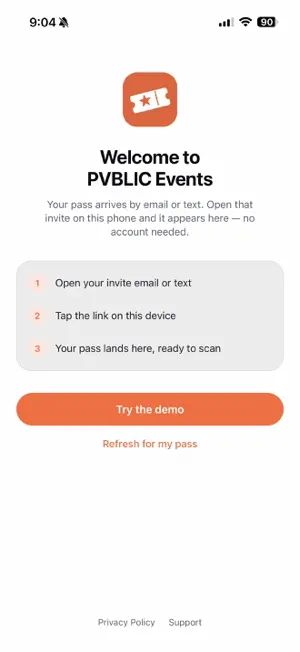 PVBLIC Events screenshot 1