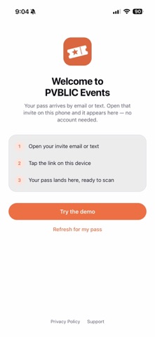 PVBLIC Events Screenshot 1 of 7