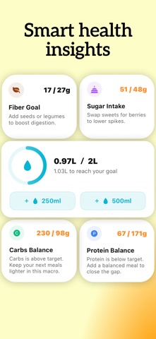 Capy: Cal Counter & Tracker AI iPhone screenshot