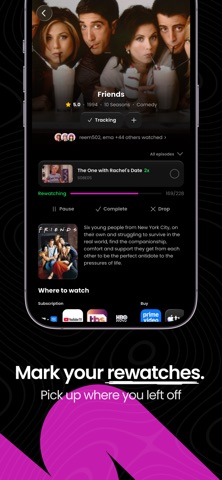 Seriesmate: TV Show Tracker iPhone screenshot