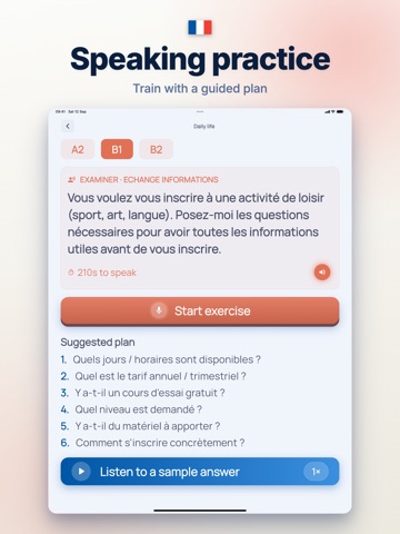 TCF IRN Prep: French B2 2026 iPad screenshot