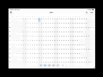Year View Planner iPad screenshot