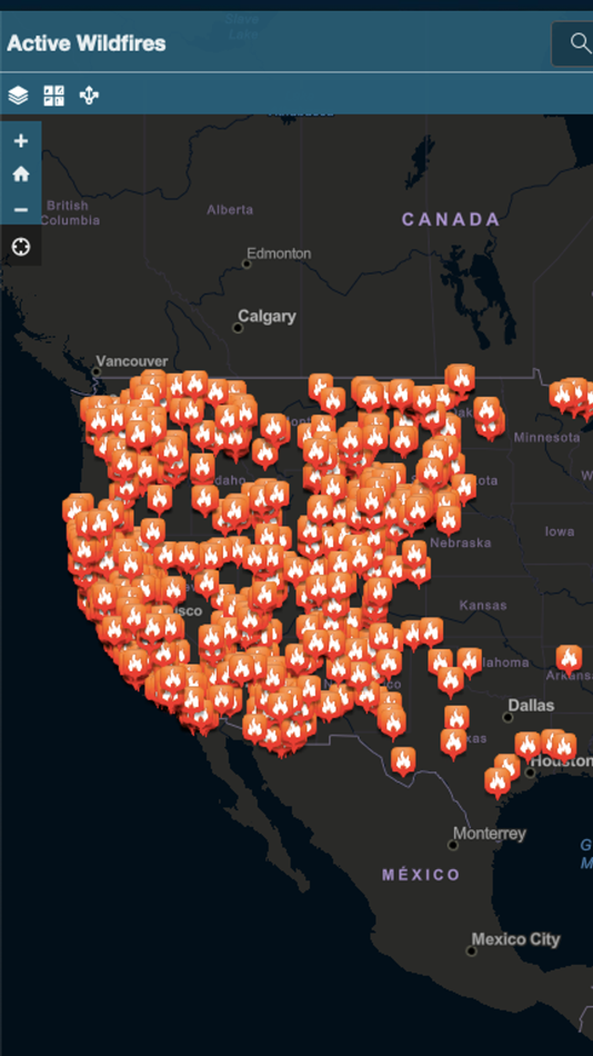 #1. Active Wildfire Tracker Map (iOS) 由: corey hoggard