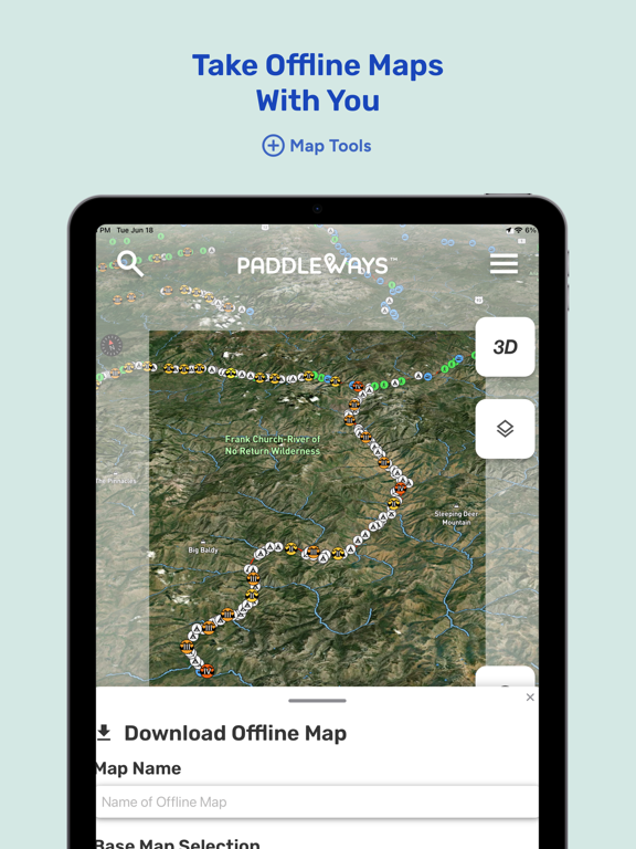 Paddle Ways - Lets Go Paddling iPad screenshot 6 - Navigation app