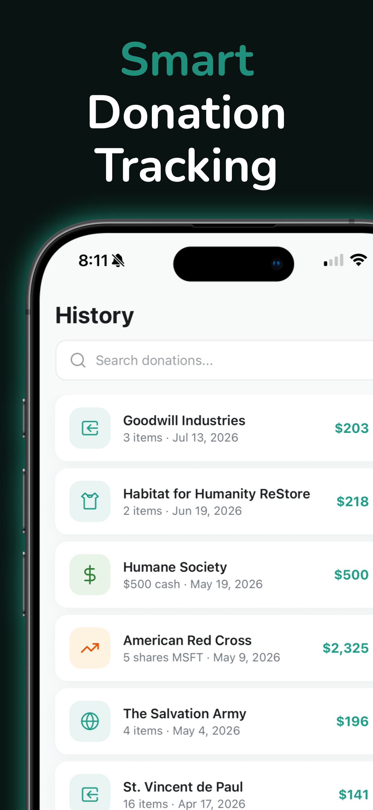 DonationLens screenshot 3