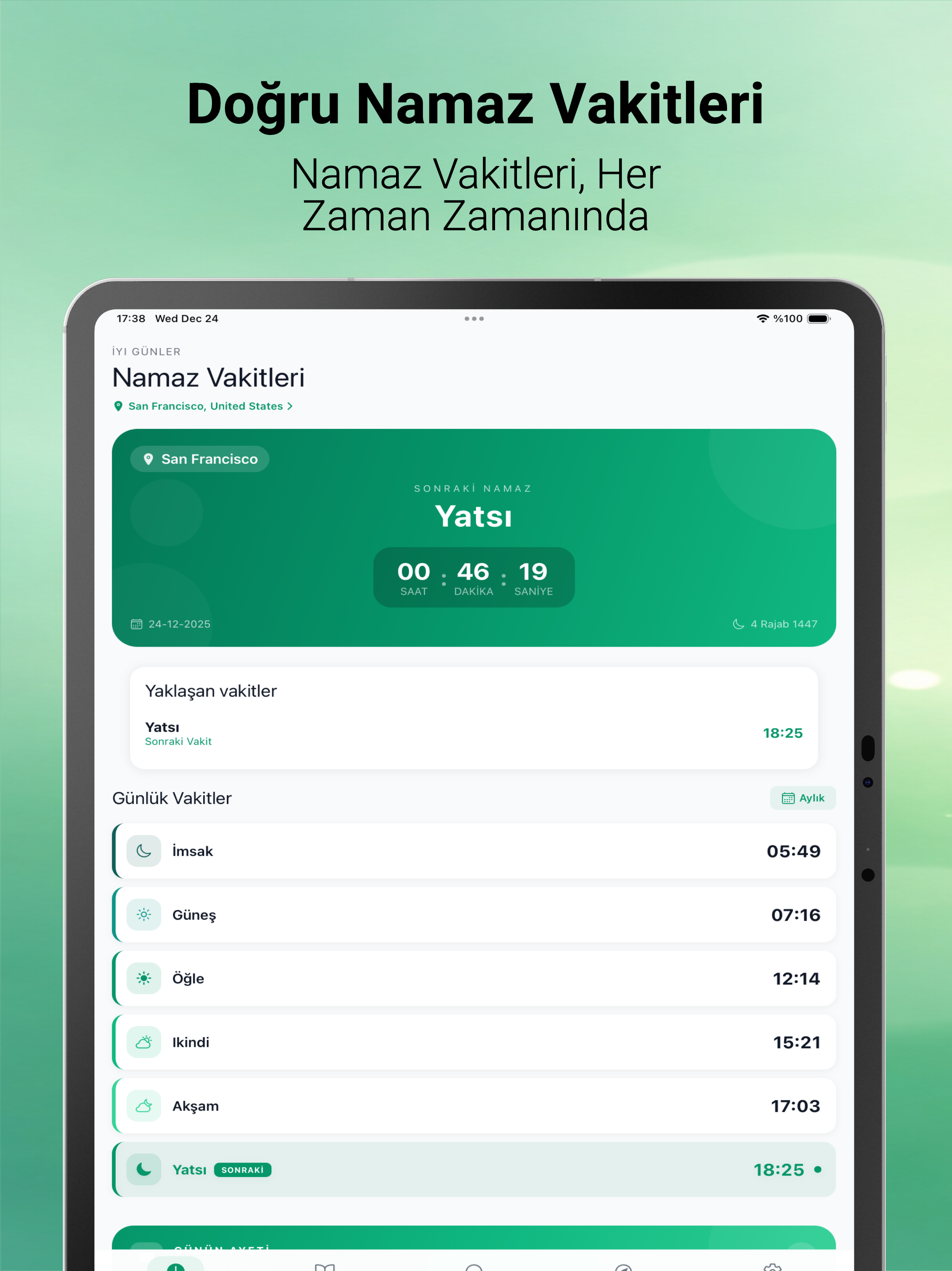 Qibla Yolu – Adhan Time