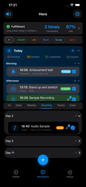Hora: Hourly Chime & Reminders screenshot 2