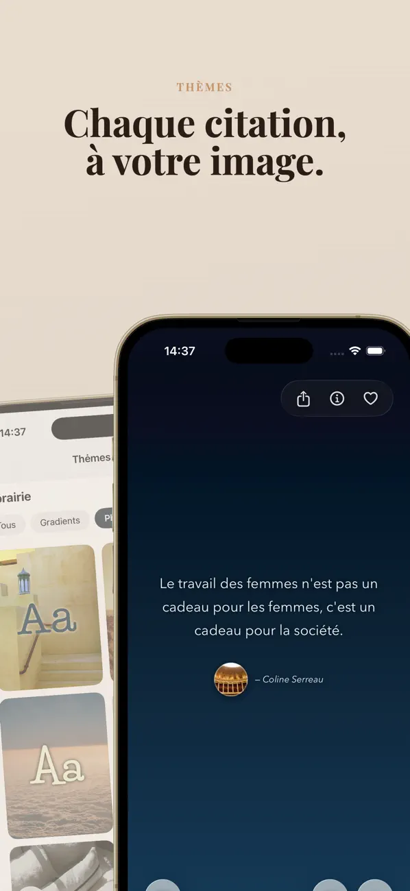 Screenshot #2 pour Inspire Me - Citations du jour
