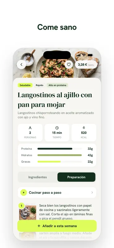 Whipp: Menú semanal y recetas screenshot 9 of 9