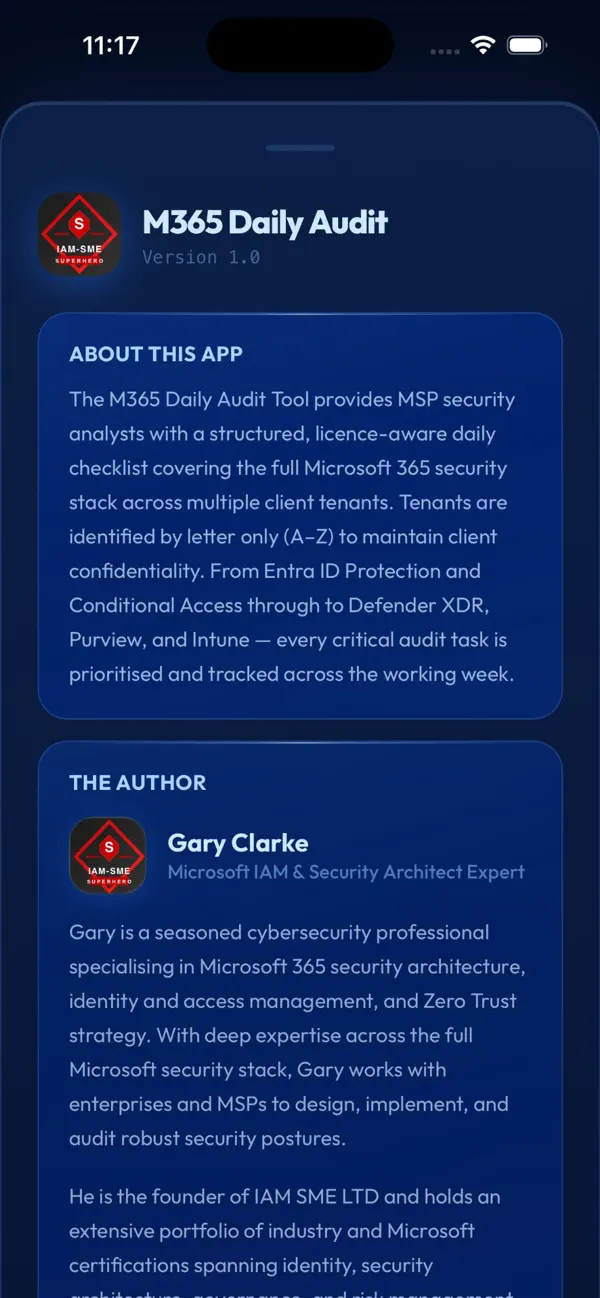 Screenshot #2 pour 365 Security Audit Tool