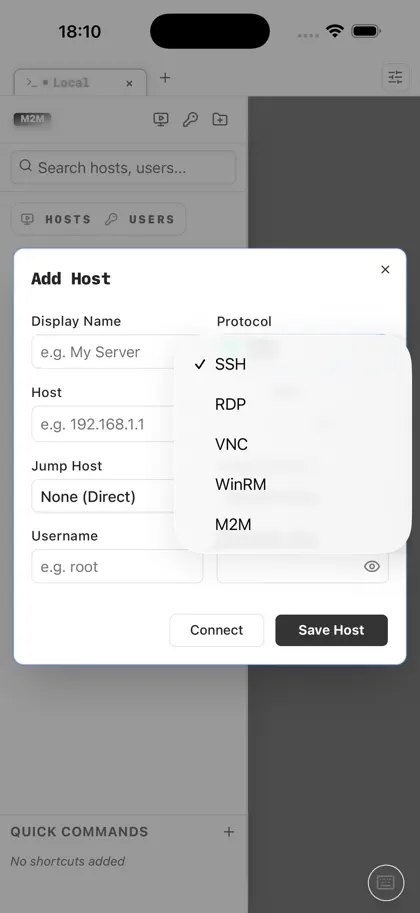 Screenshot 3 von 6 zu M2M - Multi-Terminal Manager