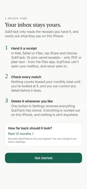 SubTrack: Subscription Finder screenshot 1