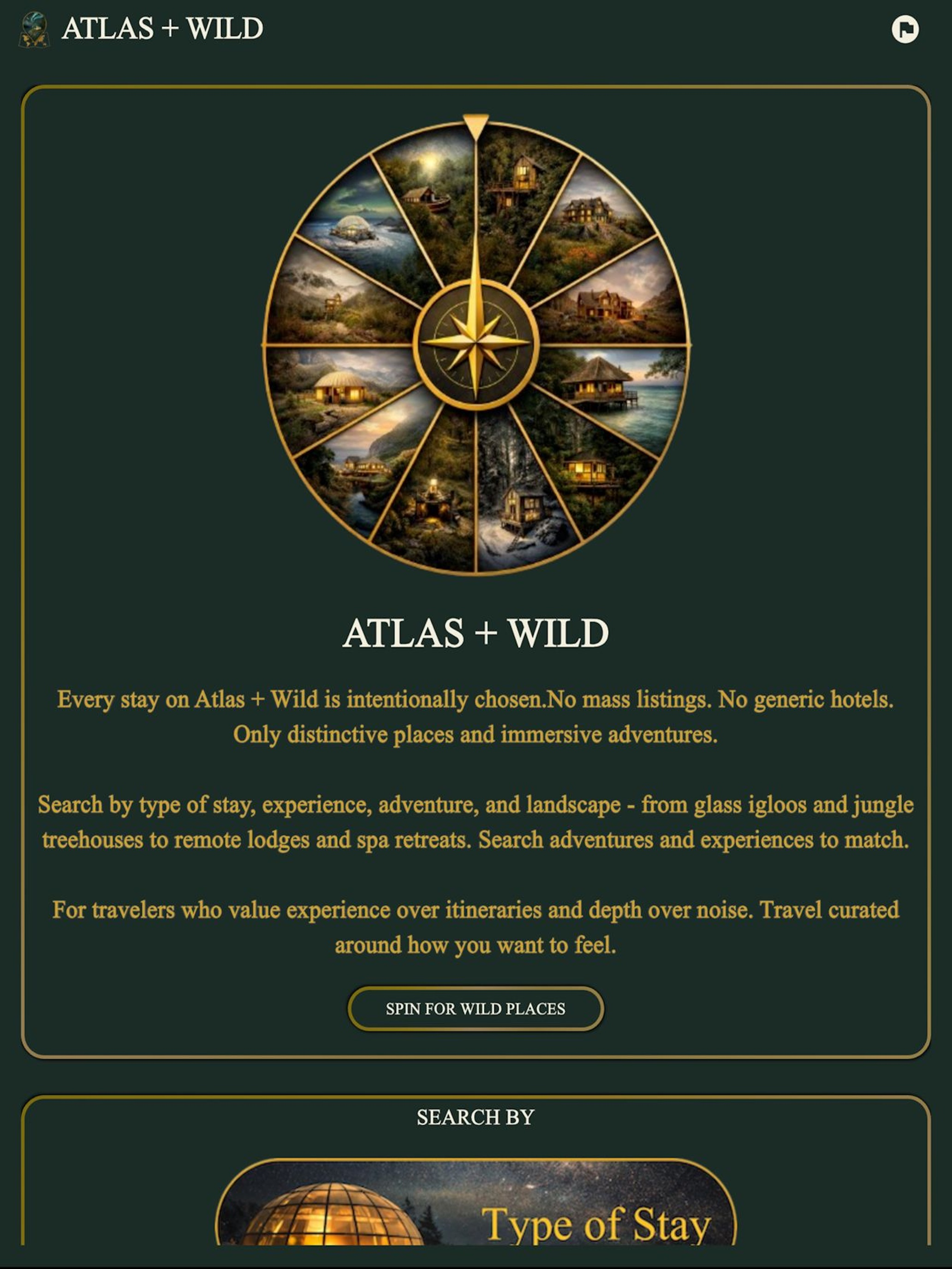 Atlas + Wild: Unique Stays