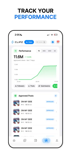 CLIPZ - Get paid for views screenshot 3