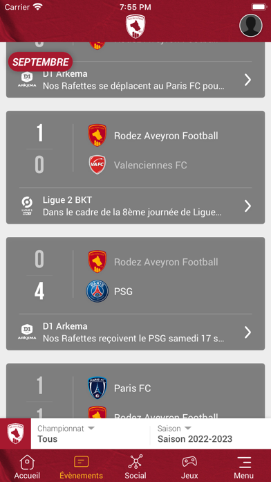 Screenshot #2 pour Rodez Aveyron Football