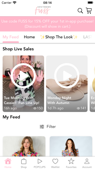 Southern Fuss Boutique Screenshot