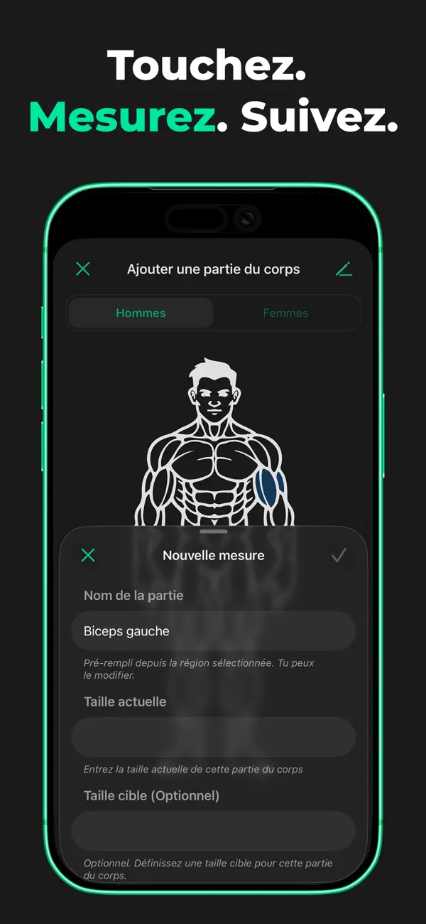 Screenshot #2 pour Calcul IMC & Mesures du Corps
