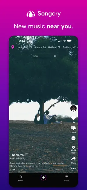 Songcry: New Music Near You screenshot 1